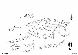 FORWARD STRUCTURE diagram for BMW 2500-3.3Li 2800