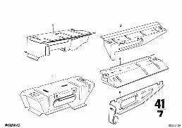 FRONT SEAT-SEAT RISER diagram for BMW 2500-3.3Li 2800