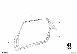 BODY-SIDE FRAME-SIDE MEMBER/COLUMNS diagram for BMW 2500-3.3Li 2800