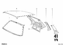ROOF diagram for BMW 2500-3.3Li 2800