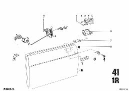 FRONT DOORS diagram for BMW 2500-3.3Li 2800