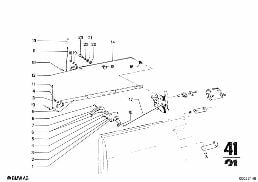 CLOSING SYSTEM, DOOR, REAR diagram for BMW 2500-3.3Li 2800