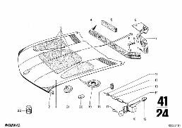 HOOD diagram for BMW 2500-3.3Li 2800
