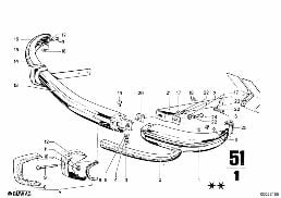 BUMPER, FRONT diagram for BMW 2500-3.3Li 3.0Si