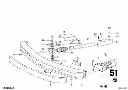 FRONT BUMPER WITH MOUNTING PARTS