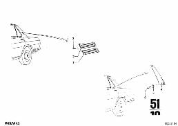 MOLDINGS diagram for BMW 2500-3.3Li 3.0Si