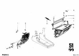 GLOVE BOX diagram for BMW 2500-3.3Li 3.0Si