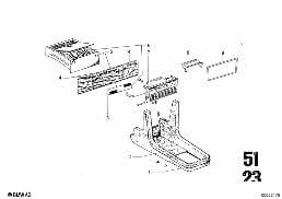 GLOVE BOX diagram for BMW 2500-3.3Li 3.0Si