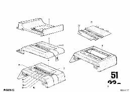 GLOVE BOX diagram for BMW 2500-3.3Li 3.0Si