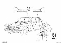 COVER, ENTRANCE diagram for BMW 2500-3.3Li 3.0Si