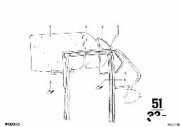 DOOR WINDOW diagram for BMW 2500-3.3Li 3.0Si