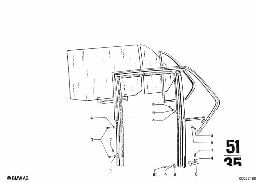 DOOR WINDOW diagram for BMW 2500-3.3Li 3.0Si