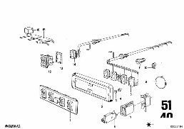 SWITCH COMBINATION ELECTR.WIND.LIFT. diagram for BMW 2500-3.3Li 3.0Si