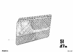 Quartelas portas dianteiras completas diagram for BMW 2500-3.3Li 3.0L