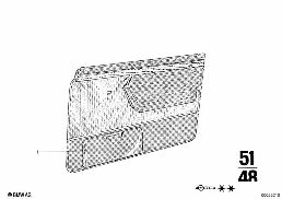 Portierbekleding compleet voor diagram for BMW 2500-3.3Li 3.3Li