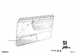 Portierbekleding compleet voor diagram for BMW 2500-3.3Li 3.3Li
