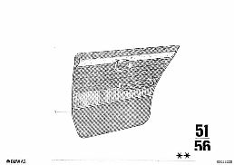 DOOR TRIM, REAR diagram for BMW 2500-3.3Li 3.0Si
