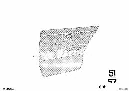 Revetement de porte, arriere diagram for BMW 2500-3.3Li 3.0SBav
