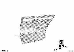 Revetement de porte, arriere diagram for BMW 2500-3.3Li 3.0SBav
