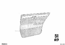 Revestimento da porta traseira diagram for BMW 2500-3.3Li 3.0L