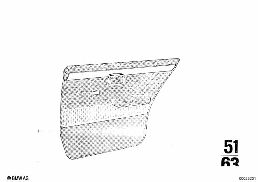 Portierbekleding, achter diagram for BMW 2500-3.3Li 3.3Li