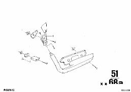 ARMREST, REAR diagram for BMW 2500-3.3Li 2800