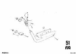 Armsteun achter diagram for BMW 2500-3.3Li 3.3Li