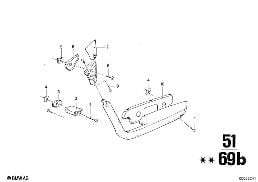 ARMREST, REAR diagram for BMW 2500-3.3Li 2800