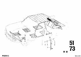 TRIM PANEL diagram for BMW 2500-3.3Li 3.0Si