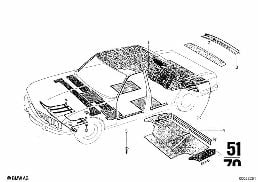 TRIM PANEL diagram for BMW 2500-3.3Li 3.0Si