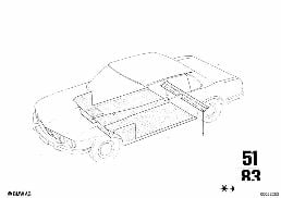SEAT CARRIER TRIM PANEL/TRIM PANEL diagram for BMW 2500-3.3Li 3.0Si