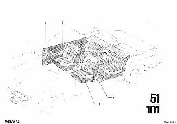 UPHOLSTERY MATERIALS, VINYL, LEATHER diagram for BMW 2500-3.3Li 3.0Si