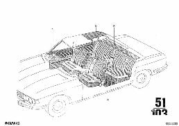 UPHOLSTERY MATERIALS, VINYL, LEATHER diagram for BMW 2500-3.3Li 3.0Si