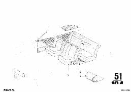 FLOOR COVERING diagram for BMW 2500-3.3Li 3.0Si