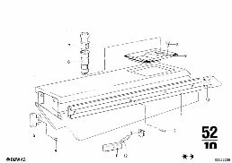 ARMREST FRONT diagram for BMW 2500-3.3Li 3.3L