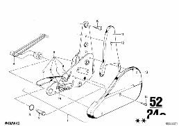 RECLINING SEAT FITTING diagram for BMW 2500-3.3Li 2500