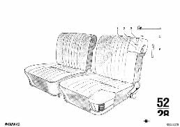 HEADREST FRONT diagram for BMW 2500-3.3Li 2500
