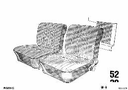 REAR PANEL diagram for BMW 2500-3.3Li 2500