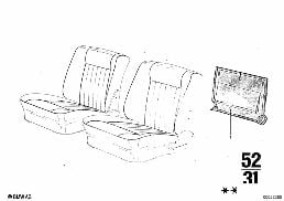 REAR PANEL diagram for BMW 2500-3.3Li 2500
