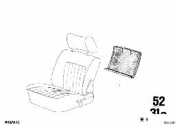 REAR PANEL diagram for BMW 2500-3.3Li 2500