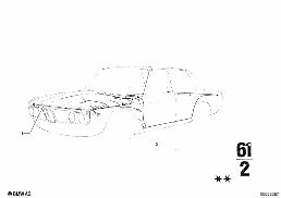 CABLE HARNESS diagram for BMW 2500-3.3Li 2800