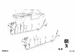 CABLE HARNESS diagram for BMW 2500-3.3Li 2800