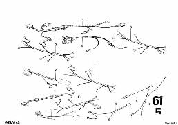 CABLE HARNESS diagram for BMW 2500-3.3Li 2800