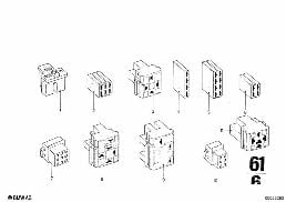 CABLE CONNECTION diagram for BMW 2500-3.3Li 2800