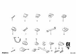 CABLE CONNECTION diagram for BMW 2500-3.3Li 2800