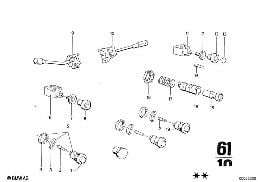 VARIOUS SWITCHES diagram for BMW 2500-3.3Li 2800