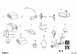 RELAY diagram for BMW 2500-3.3Li 2800