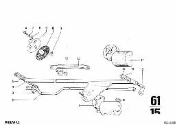 WIPER diagram for BMW 2500-3.3Li 2800