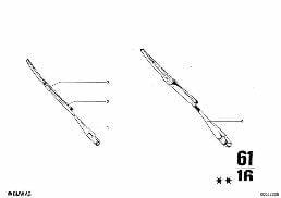 WIPER diagram for BMW 2500-3.3Li 2800