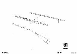 WIPER diagram for BMW 2500-3.3Li 2800